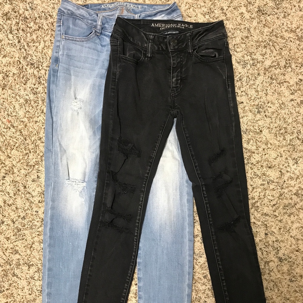 Two pair of American Eagle Jeans